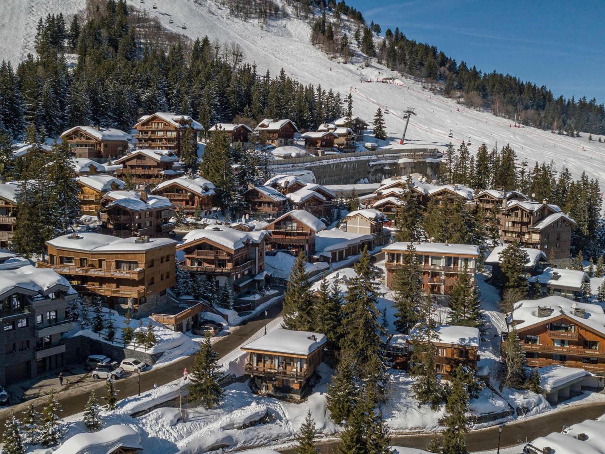 Chalet Cosy Proche Des Pistes Avec Sauna Et Cheminee - Courchevel 1850 - Fr-1-564-25 Villa Bagian luar foto